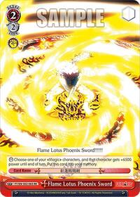 Flame Lotus Phoenix Sword C waifu card — Weiss Schwarz